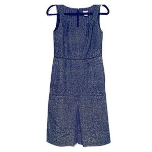 Ann Taylor sleeveless A-line wool&silk blend dress